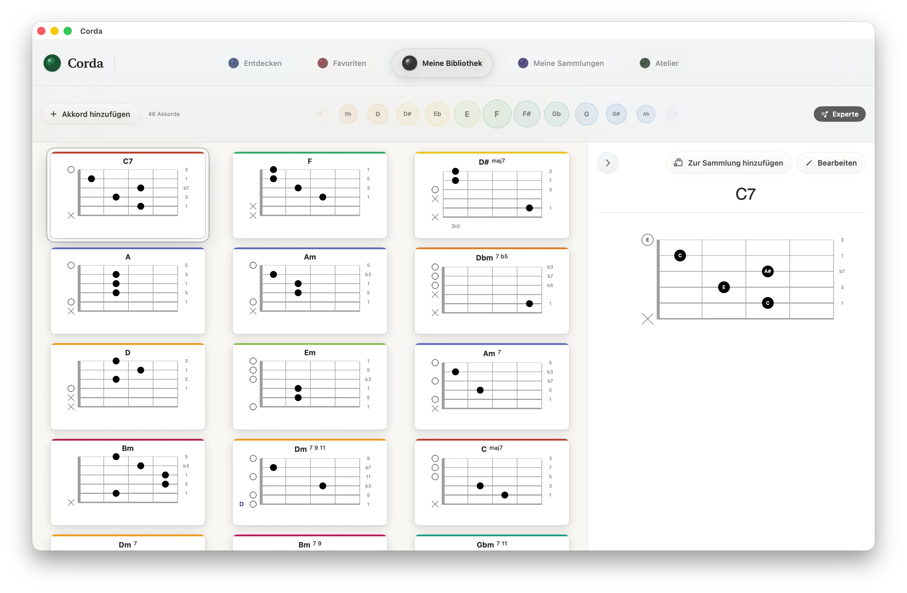 Corda analysiert harmonische Funktionen und Akkordstrukturen.